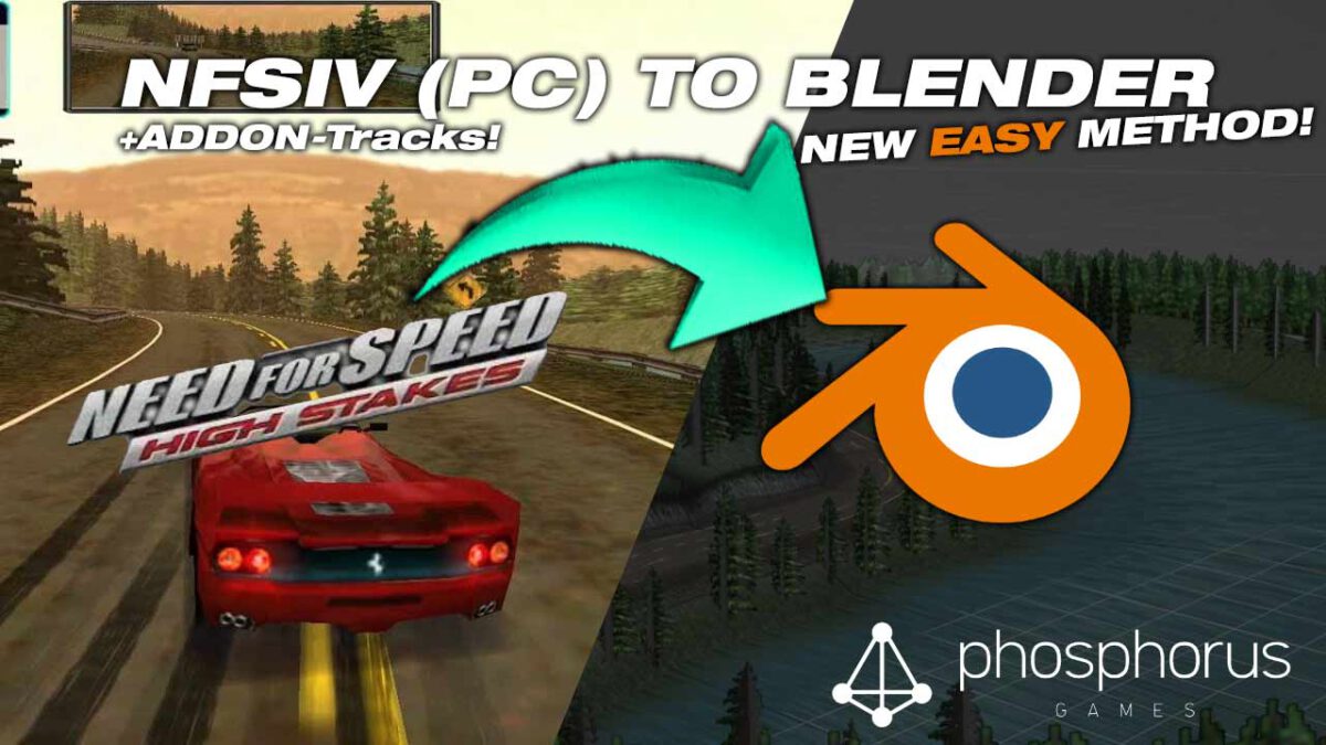 EASY Importing NFS4-Tracks to Blender